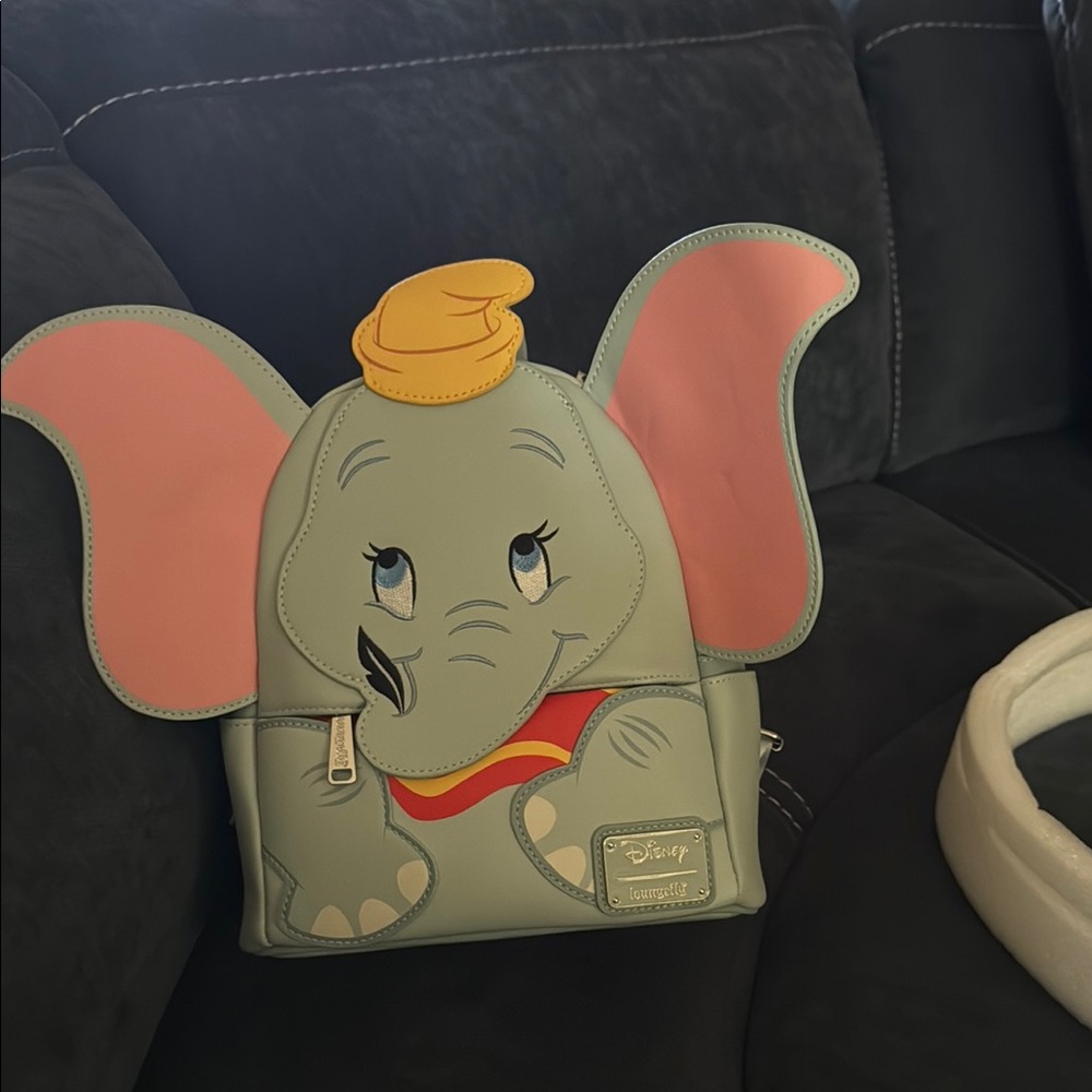 Disney Gray and Pink Elephant Backpack
